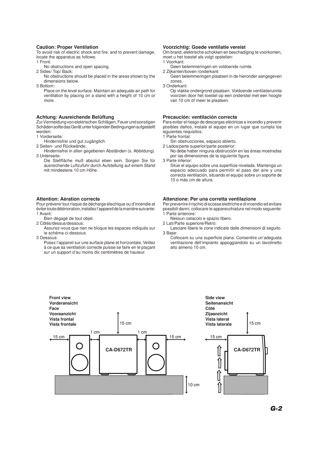 JVC CA-D672TR manual 