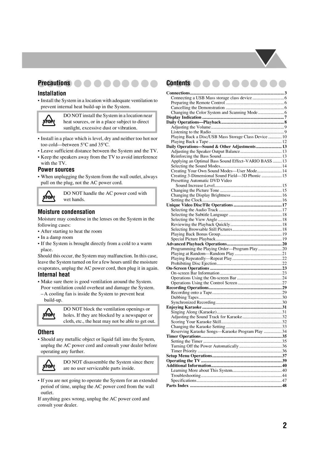 JVC CA-DXJ35 manual Adjusting the Speaker Output Balance 