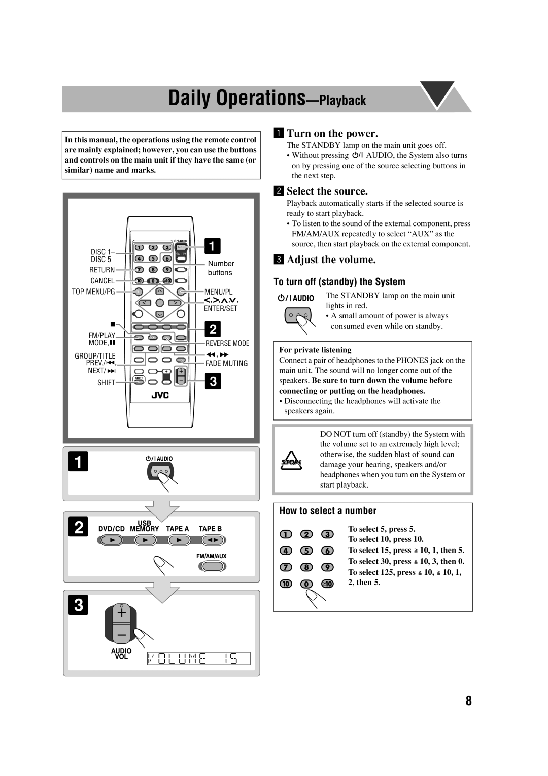 JVC CA-DXJ35 manual Next Shift 