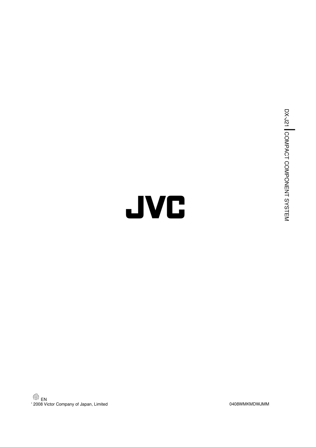 JVC CA-DXJ36 manual DX-J21 Compact Component System 