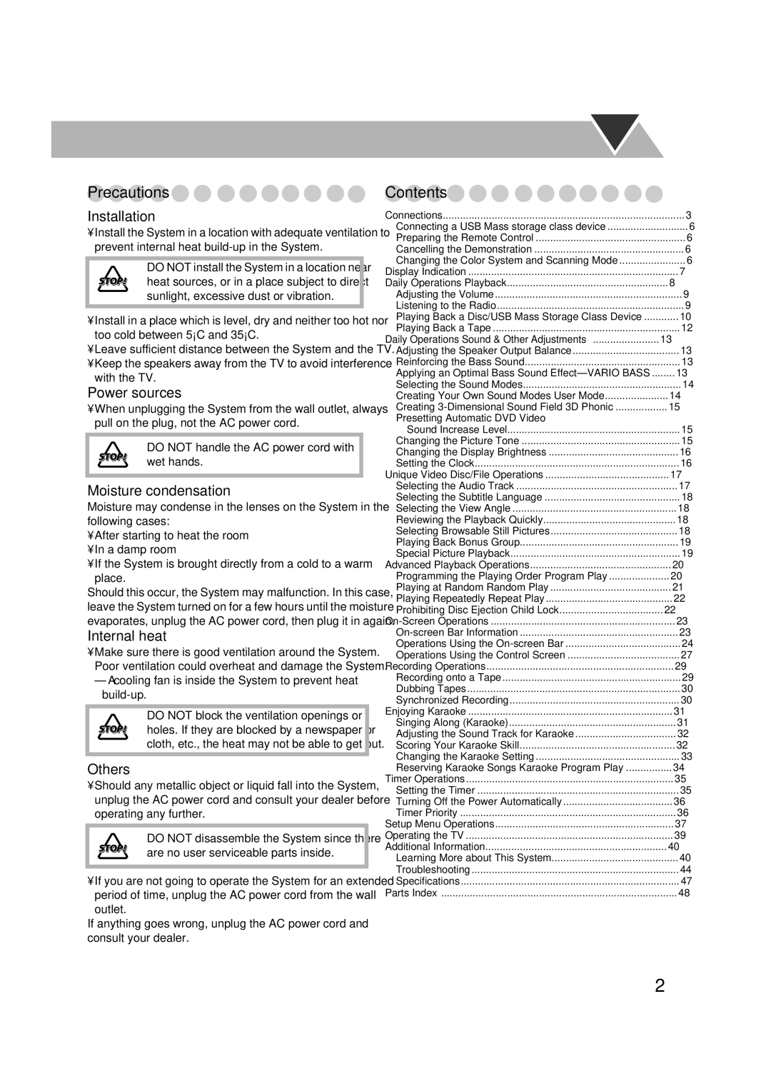 JVC CA-DXJ36 manual Adjusting the Speaker Output Balance 