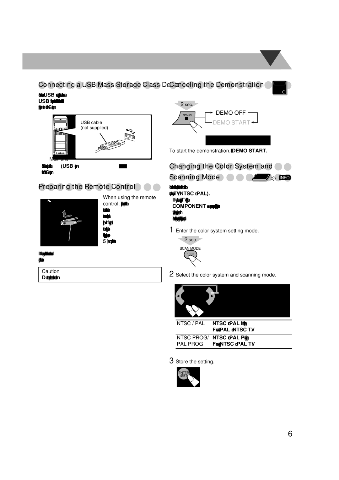 JVC CA-DXU8, CA-DXU10 manual Scanning Mode 