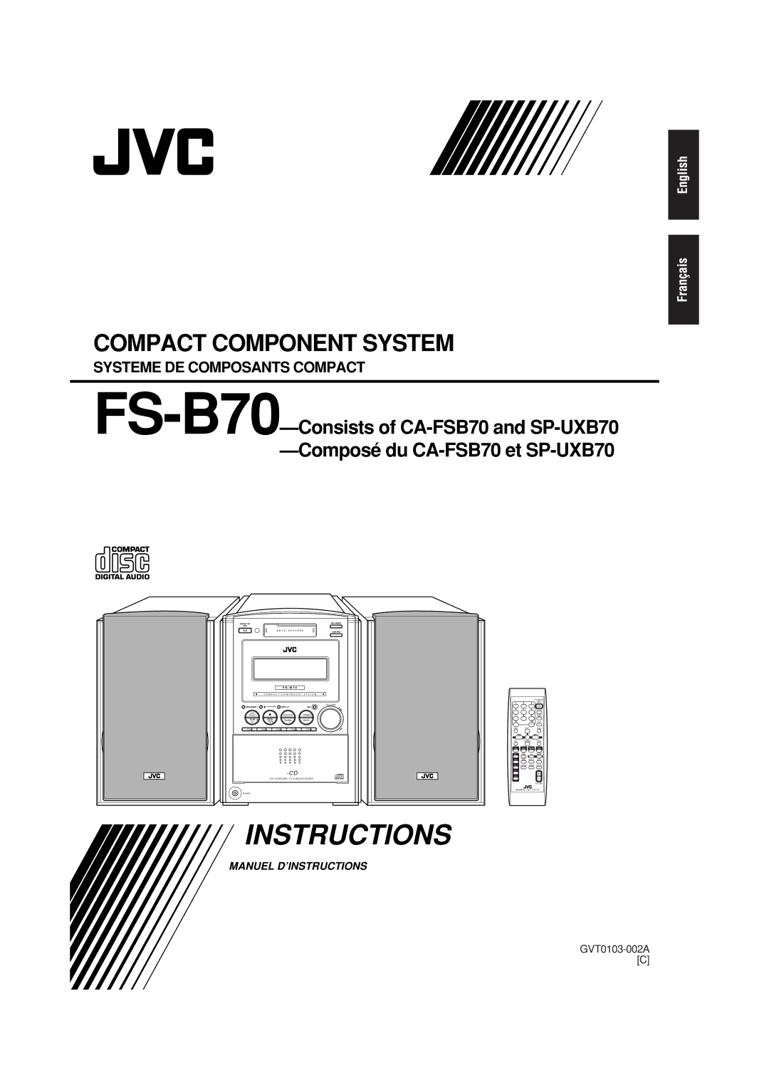 JVC CA-FSB70 manual Systeme DE Composants Compact 