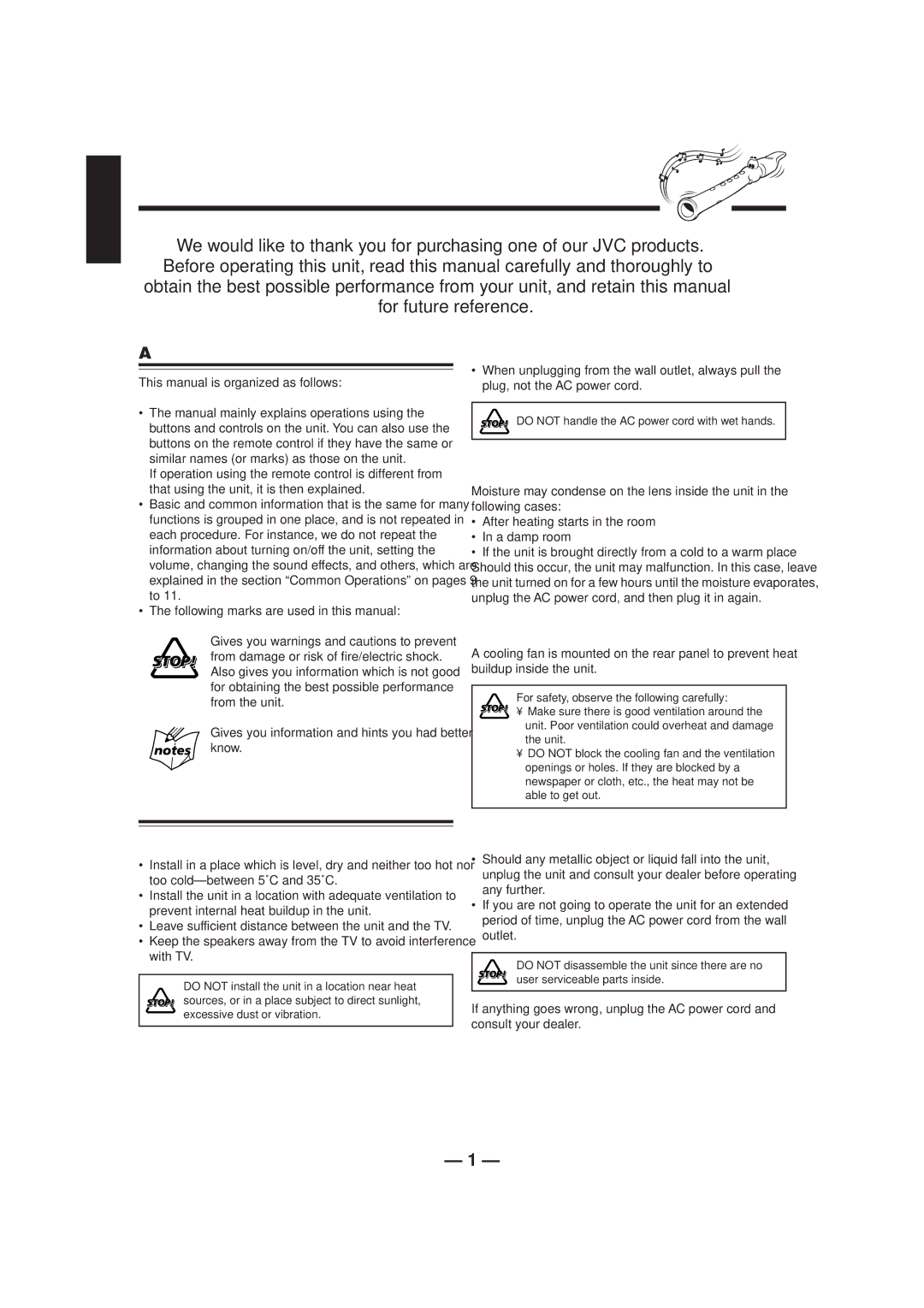 JVC CA-HXZ1R manual English 