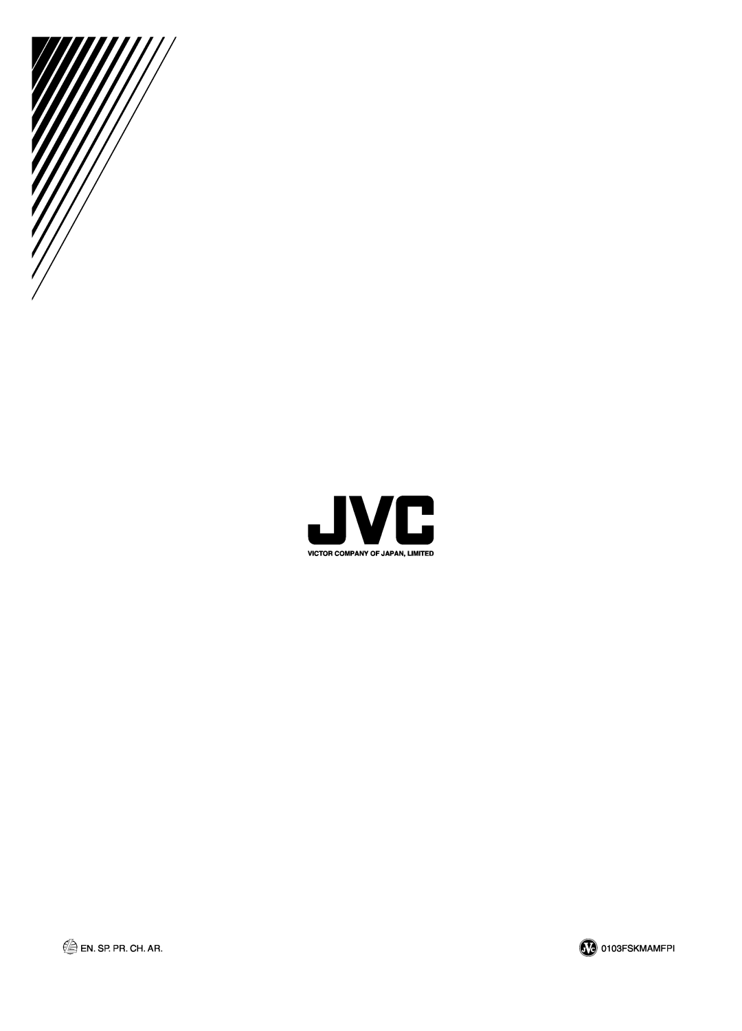 JVC CA-HXZ9V, CA-HXZ7V, CA-HXZ98V manual En. Sp. Pr. Ch. Ar, 0103FSKMAMFPI, Victor Company Of Japan, Limited 