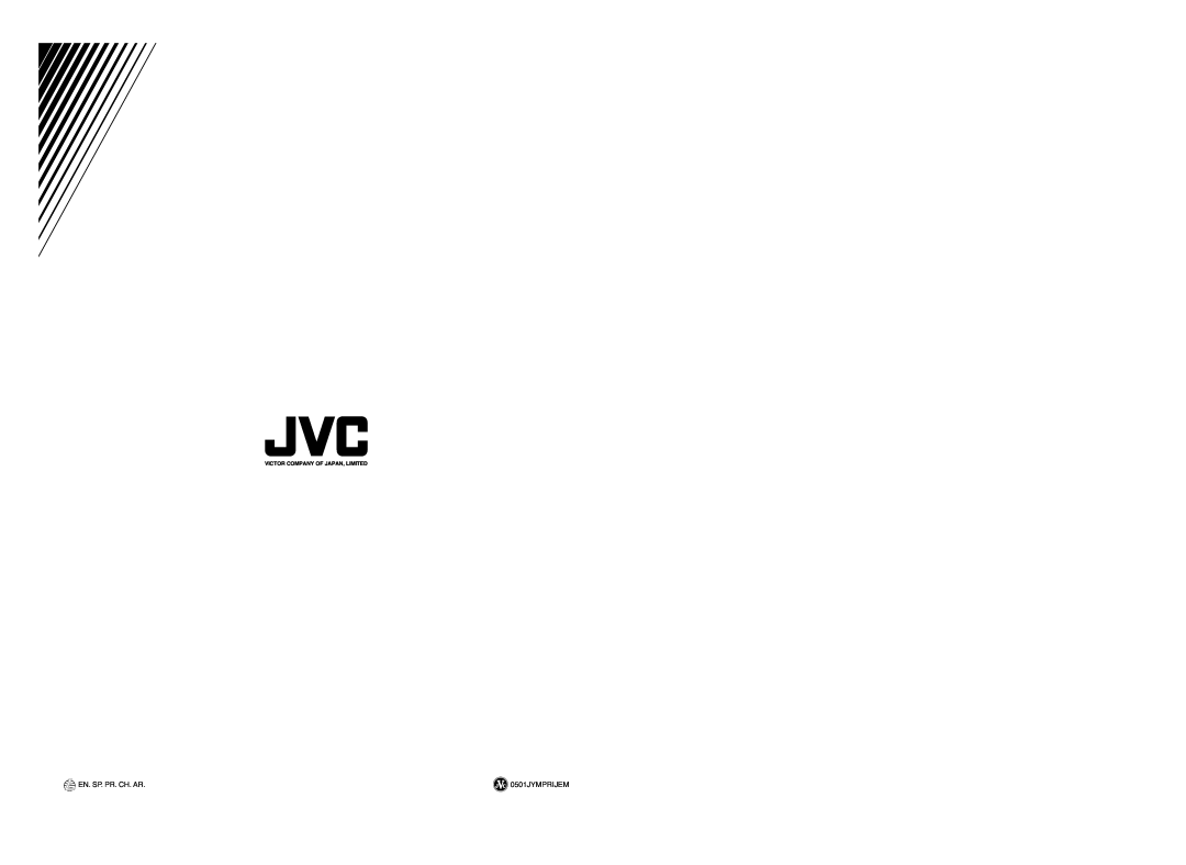 JVC CA-MXDVA9 manual En. Sp. Pr. Ch. Ar, 0501JYMPRIJEM, Victor Company Of Japan, Limited 