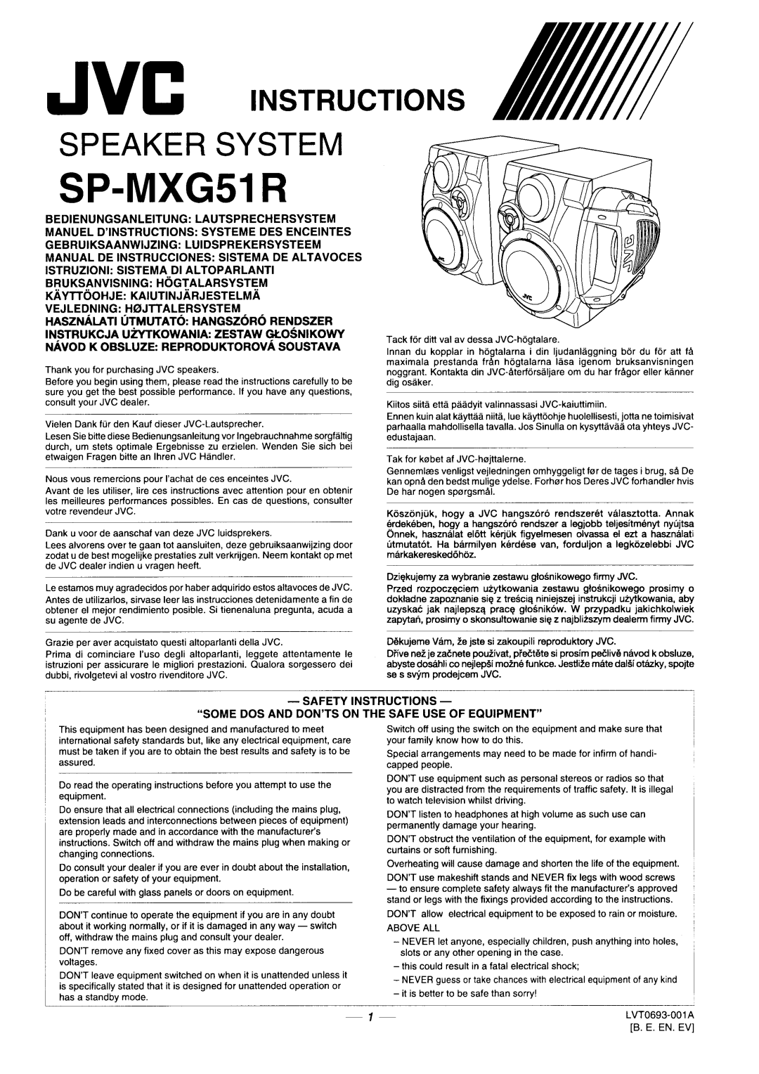 JVC CA-MXG51R manual 