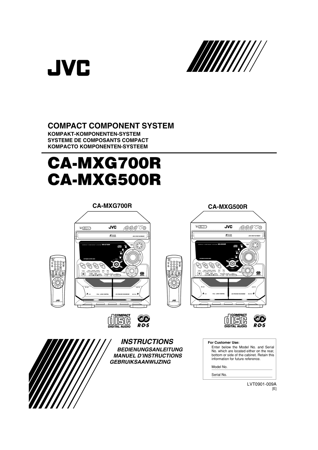 JVC manual CA-MXG700R CA-MXG500R 