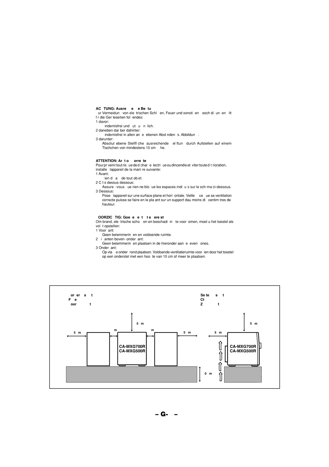 JVC manual CA-MXG700R CA-MXG500R 