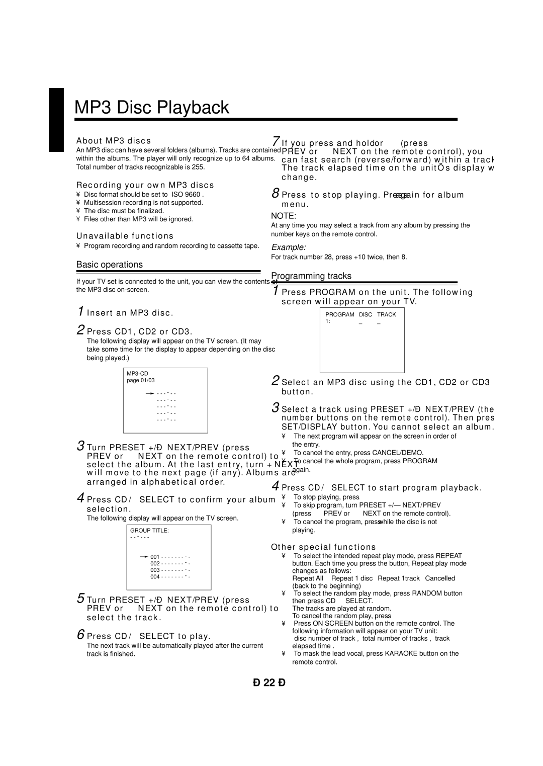 JVC CA-MXG950V manual English 