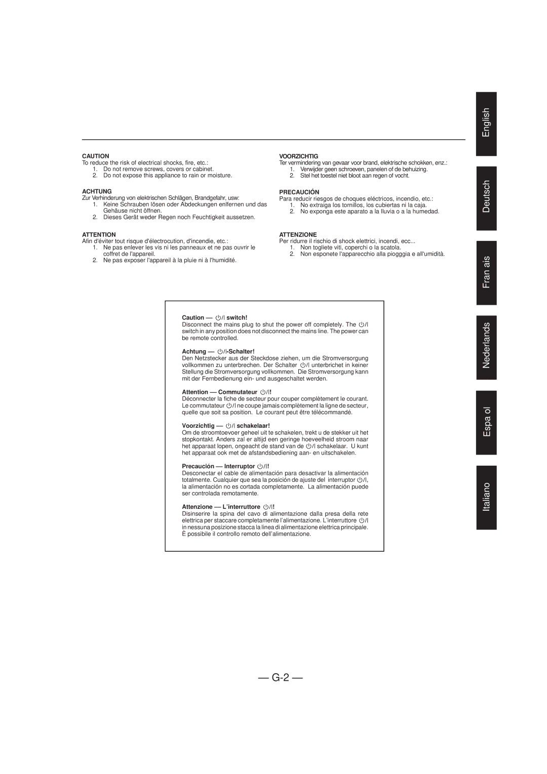 JVC CA-MXJ150R manual English Deutsch Français 