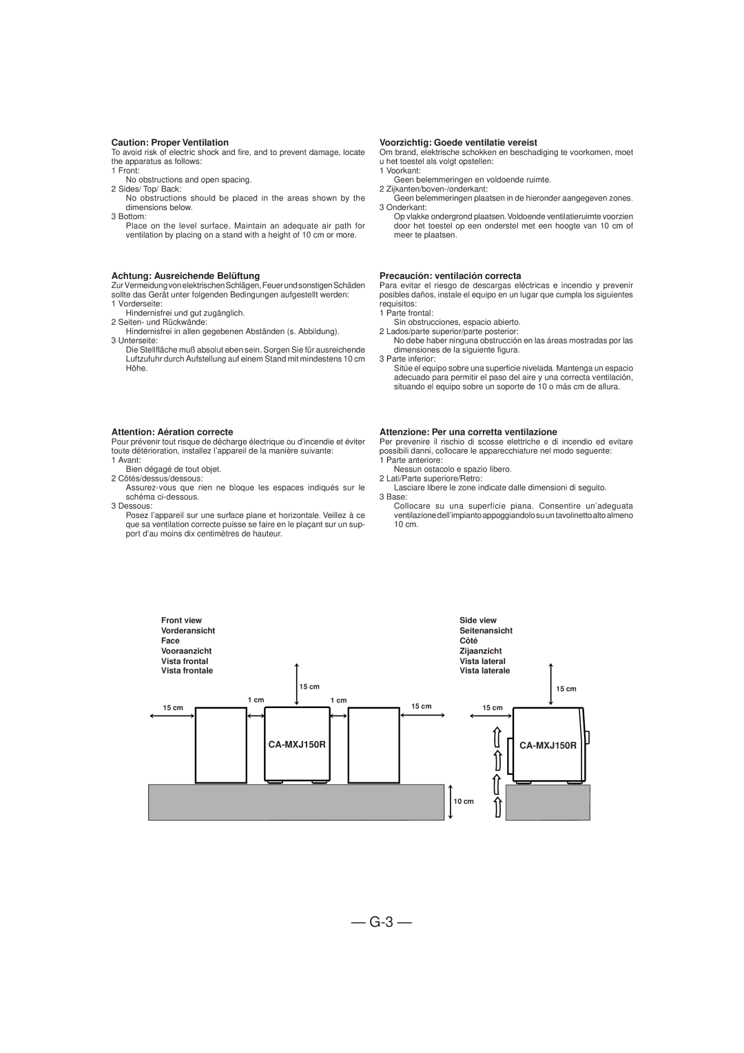 JVC CA-MXJ150R manual 