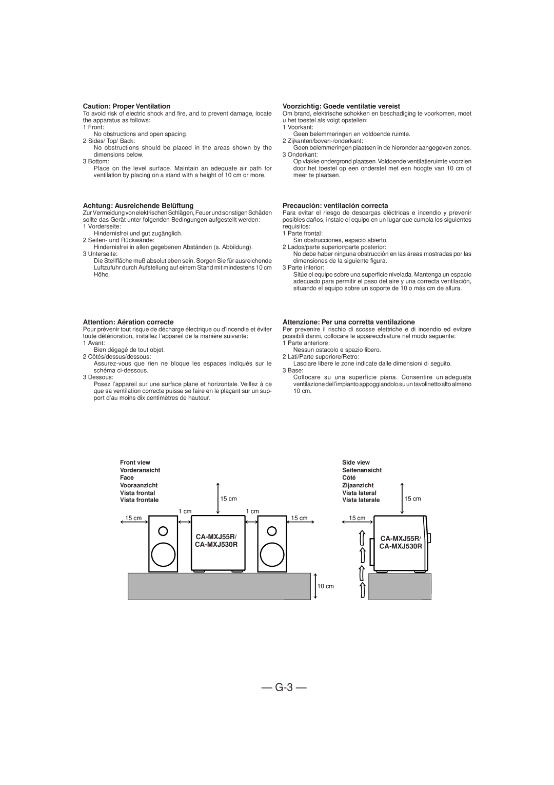 JVC CA-MXJ530R manual CA-MXJ55R 