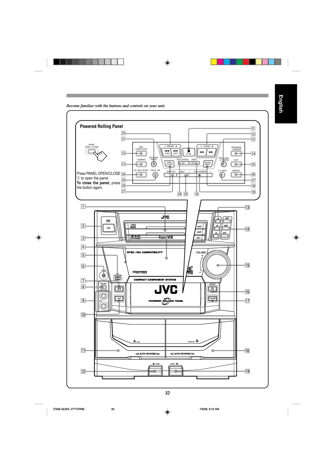 JVC CA-MXJ787V, CA-MXJ777V manual English 