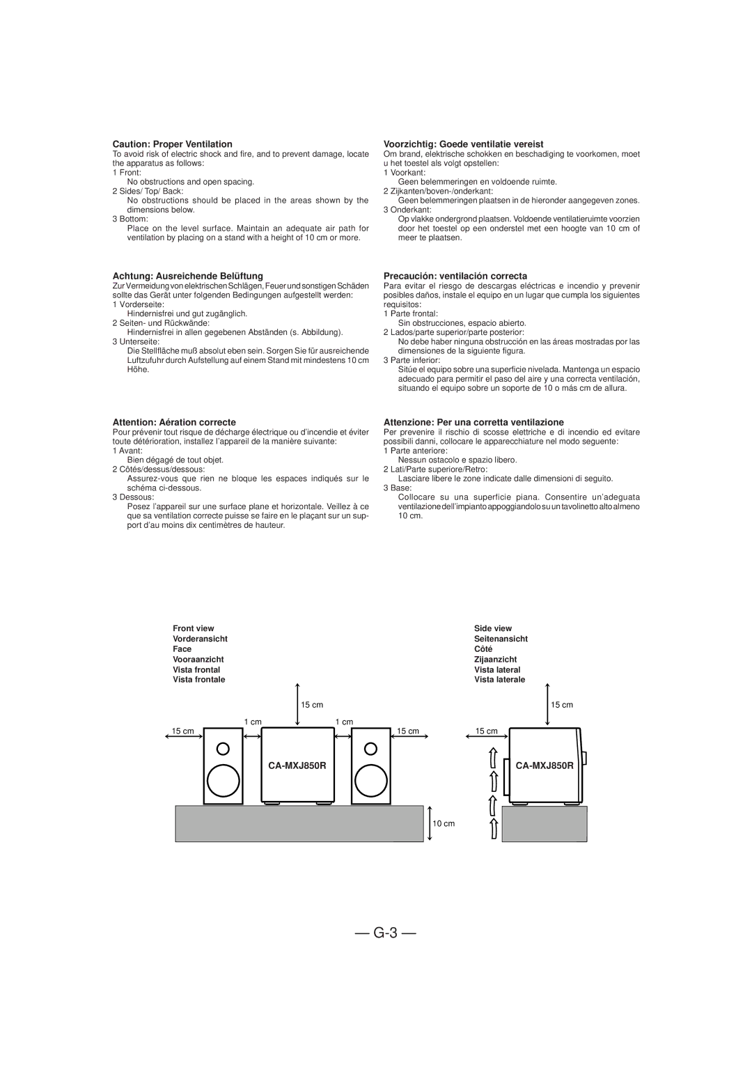 JVC CA-MXJ850R manual 