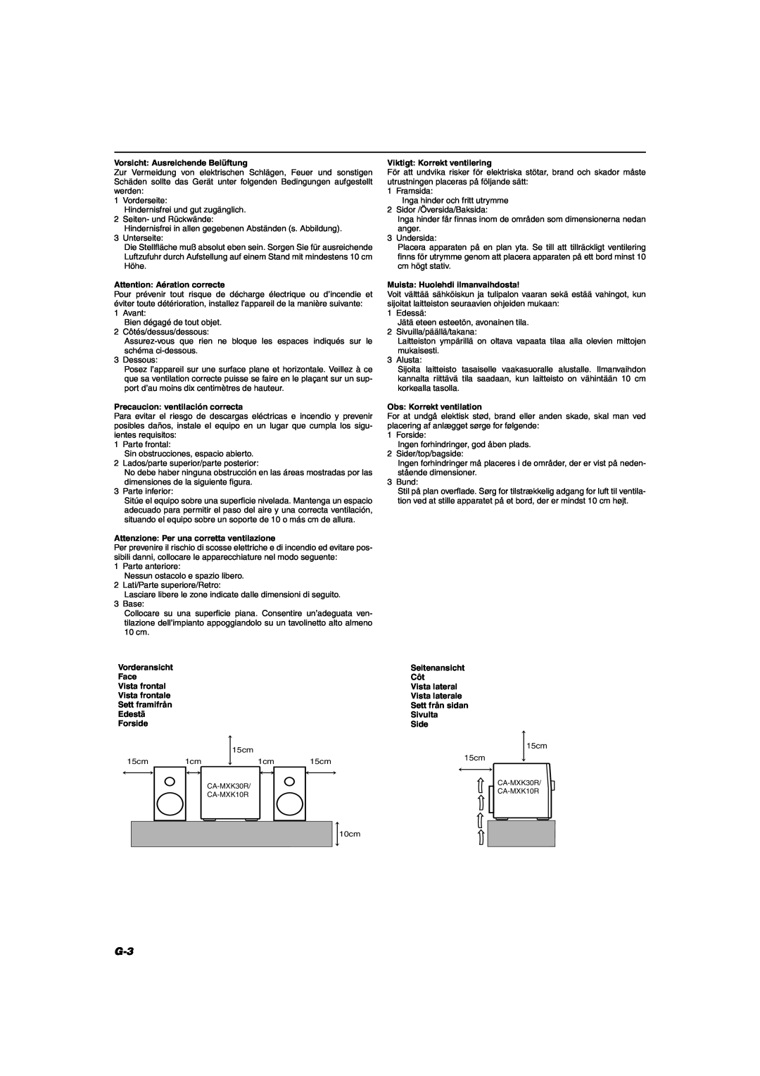 JVC CA-MXK10R manual 
