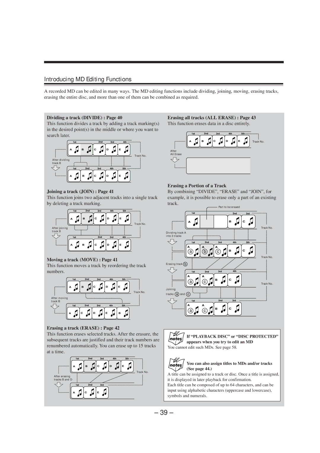 JVC CA-MXS5RMD manual Introducing MD Editing Functions 