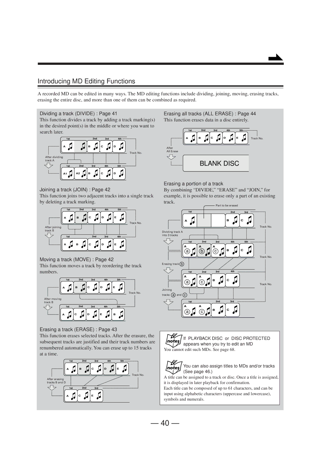 JVC CA-MXS6MD manual Introducing MD Editing Functions 