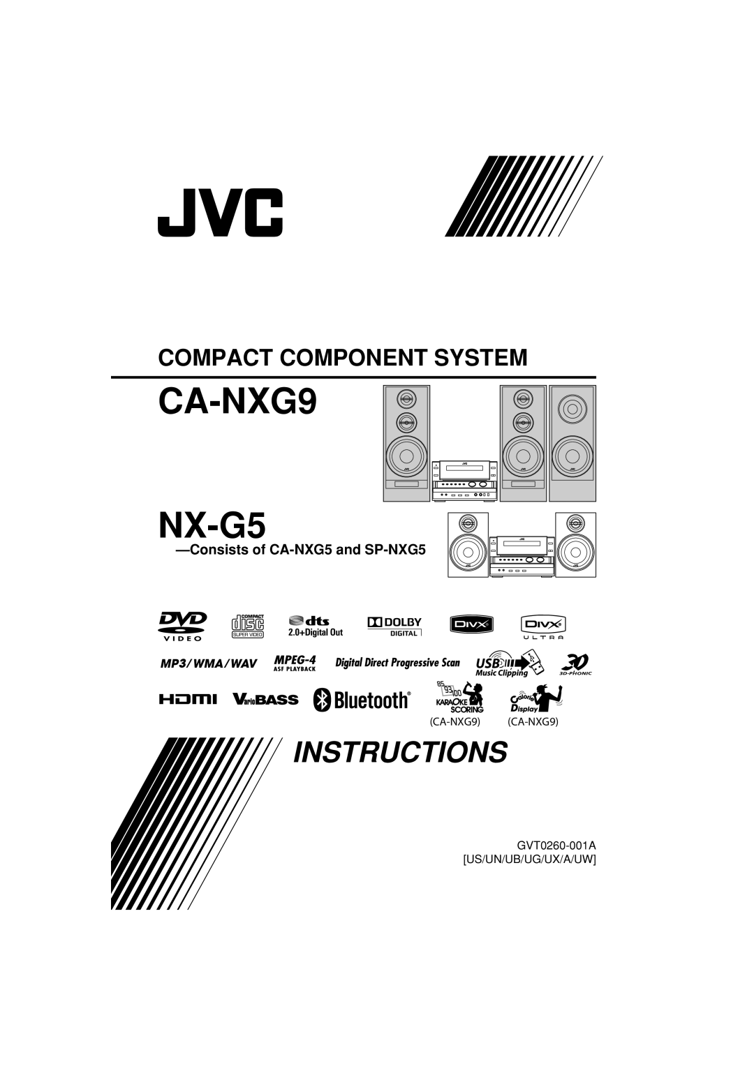 JVC manual CA-NXG9 NX-G5 