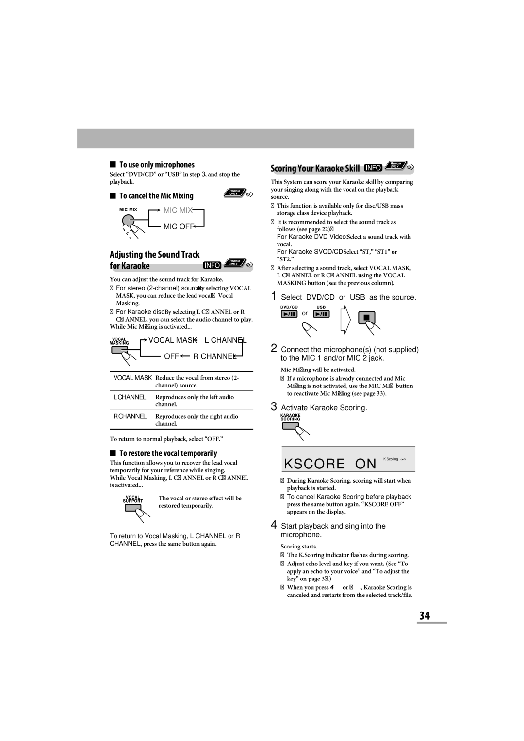 JVC CA-NXG9 manual Select DVD/CD or USB as the source, Select DVD/CD or USB in , and stop the playback 