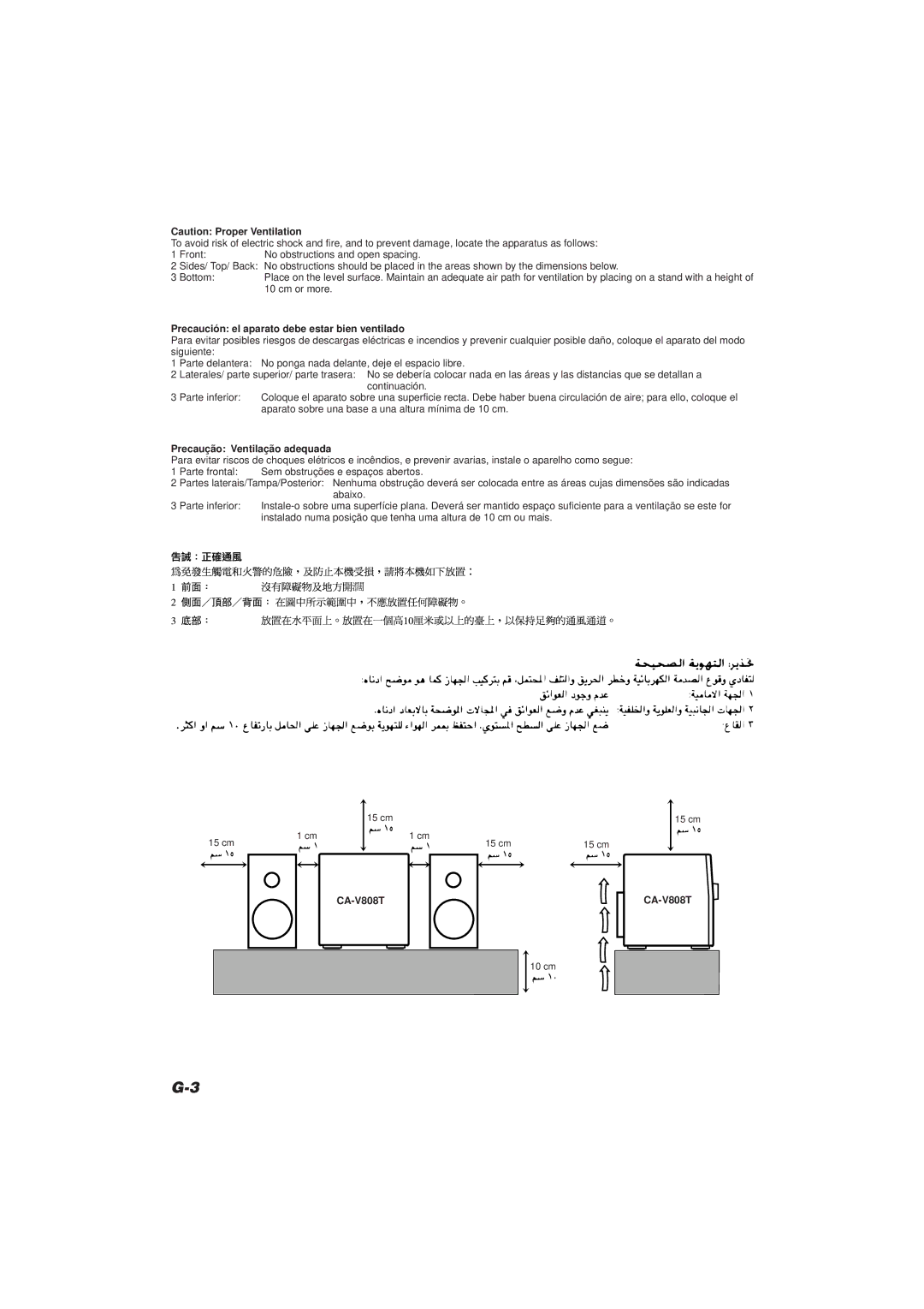 JVC CA-V808T manual 