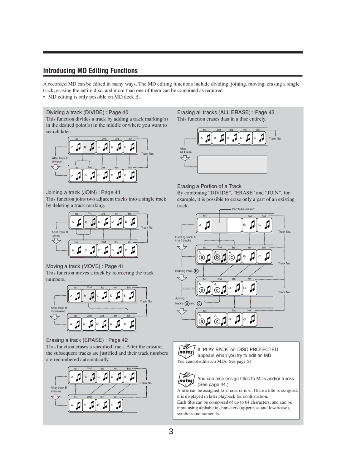 JVC CA-WMD90R manual Introducing MD Editing Functions 