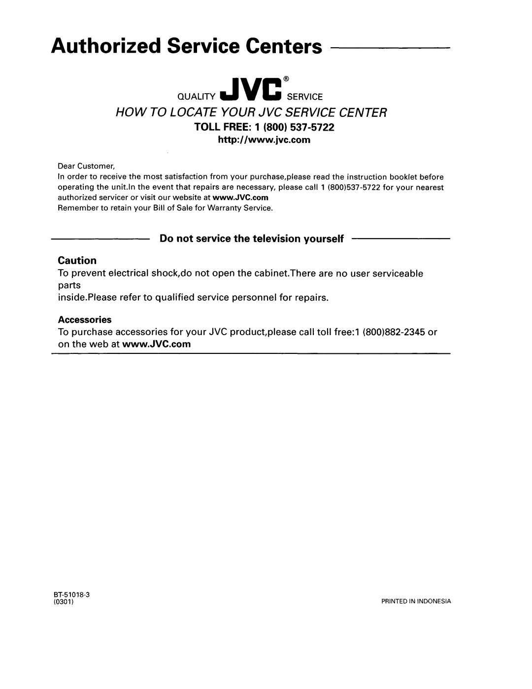 JVC CH-X1500 user service 