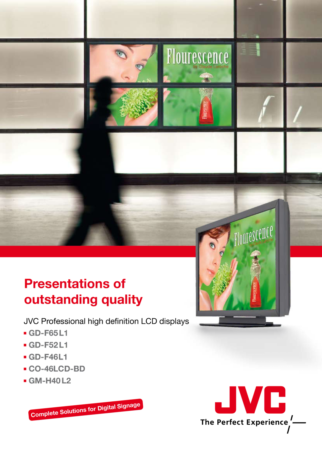 JVC GD-F65L1, CO-46LCD-BD, GD-F52L1, GD-F46L1, GM-H40L2 manual Presentations of outstanding quality 