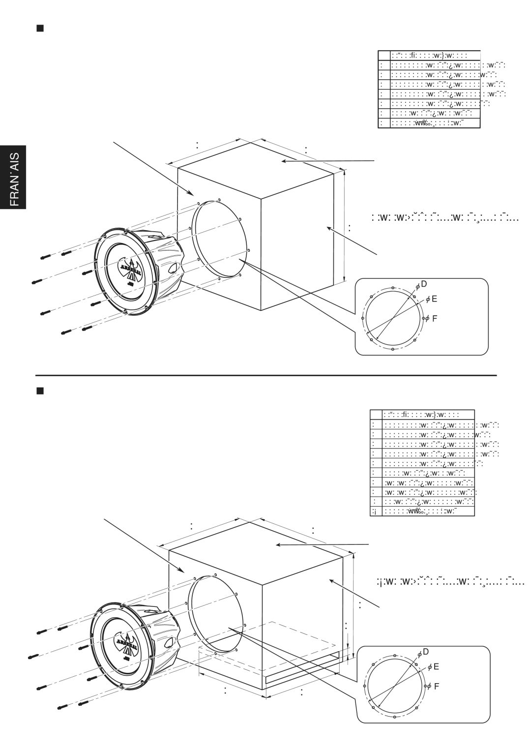 JVC CS-AW8520, CS-AW8540 instruction manual Volume interne 