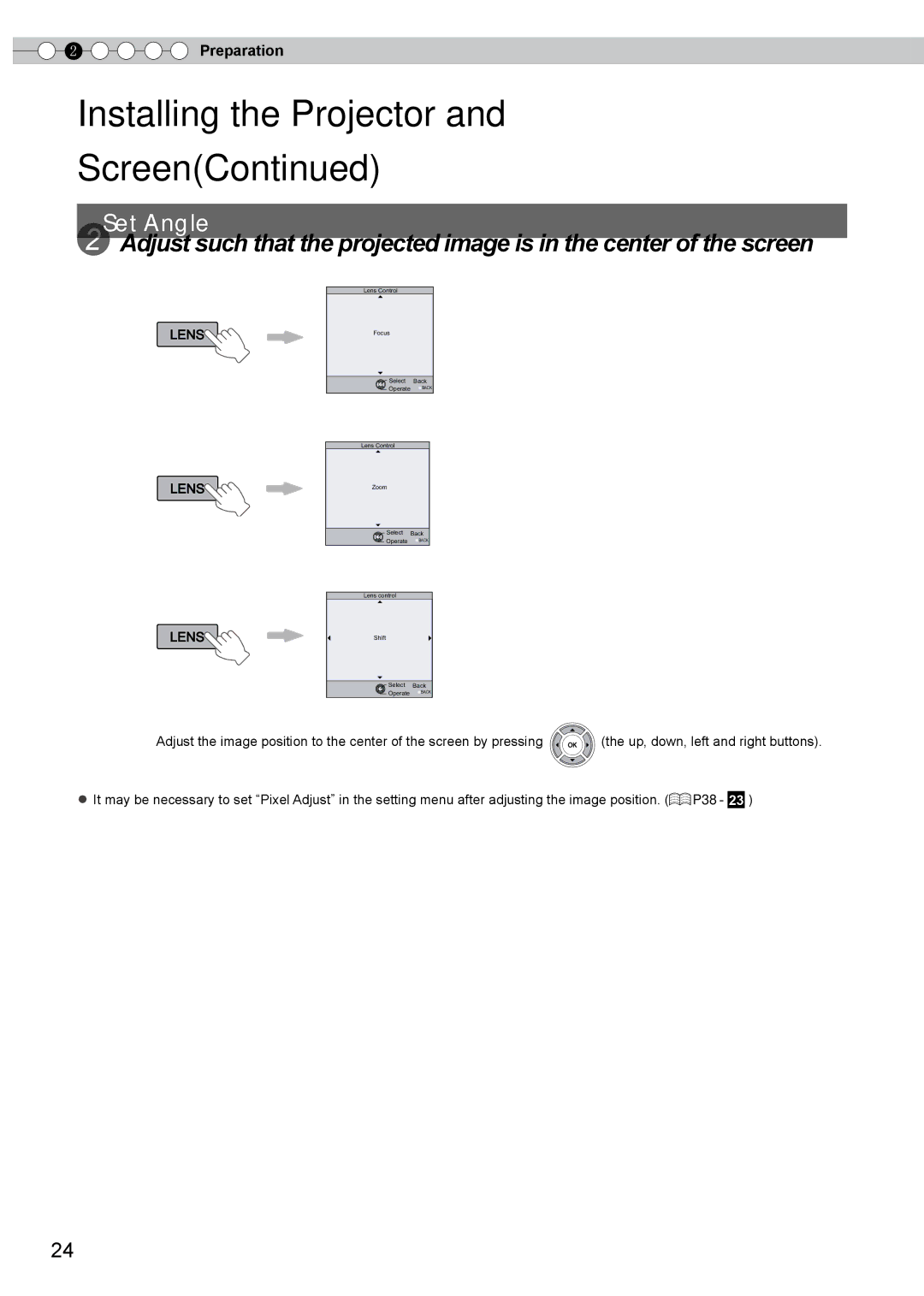 JVC DLA-HD750 manual Installing the Projector Screen, Lens 