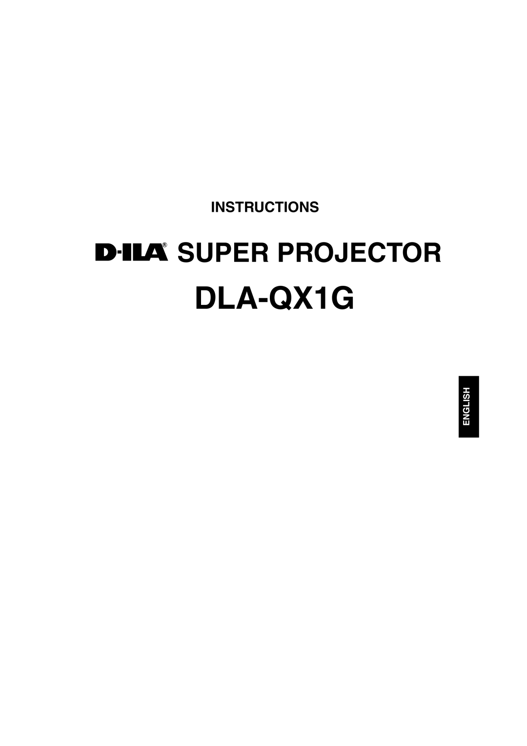 JVC DLA-QX1G manual 