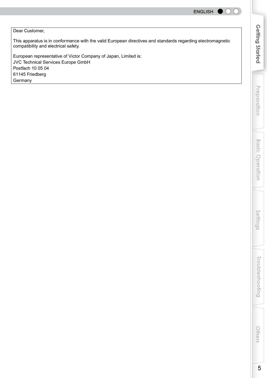 JVC DLA-RS10 manual Preparation Basic Operation Settings Troubleshooting Others 