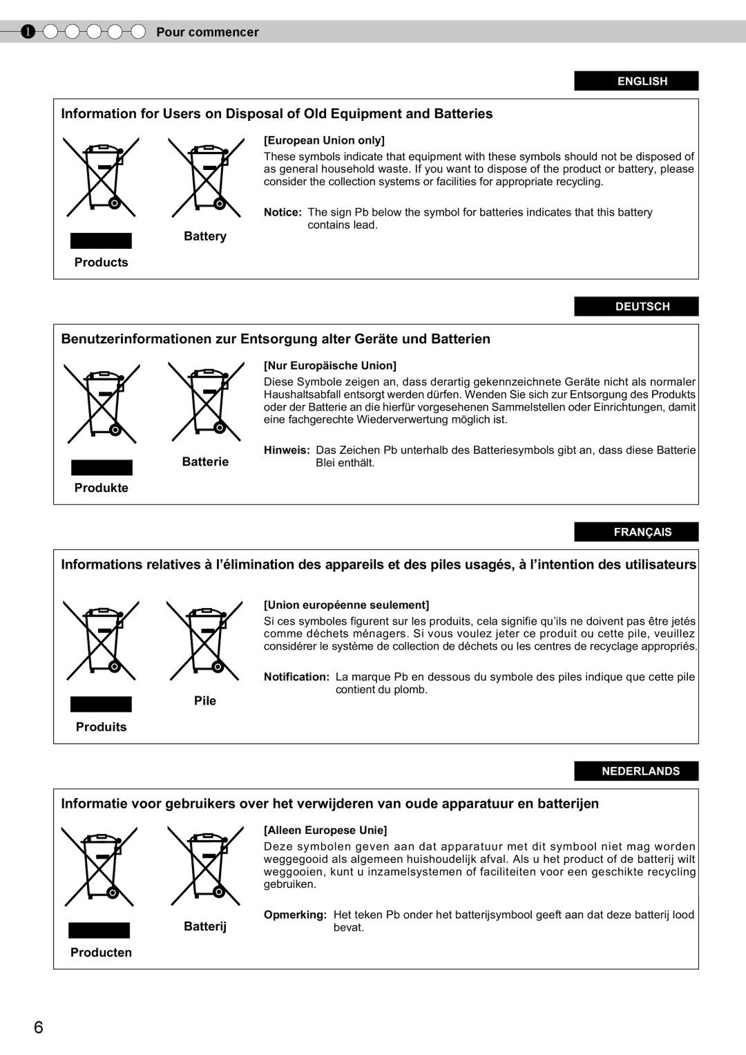 JVC DLA-RS10 manual Battery Products 