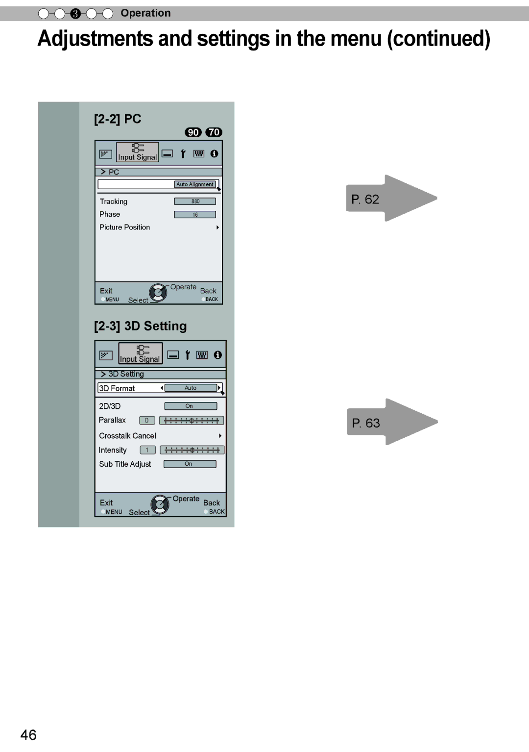 JVC DLA-X90R, DLA-X30, DLA-X70R manual 3D Setting 