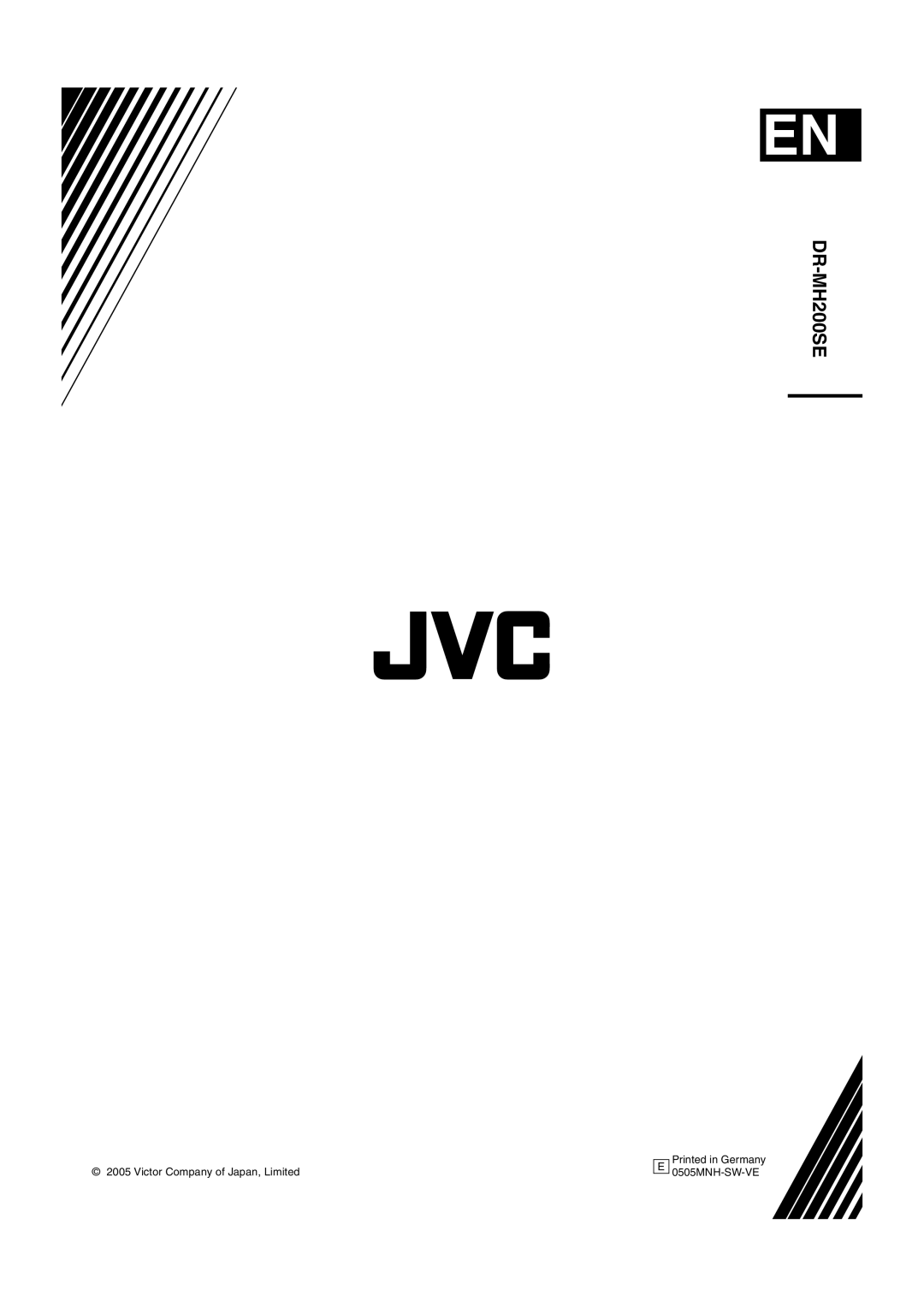 JVC DR-MH200SE manual 