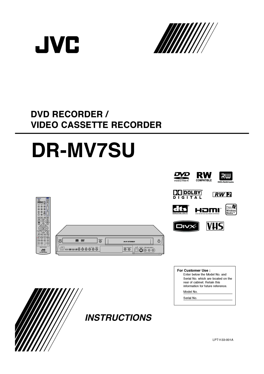 JVC RCJ106M_NA1UJJ_ENG manual DR-MV7SU 