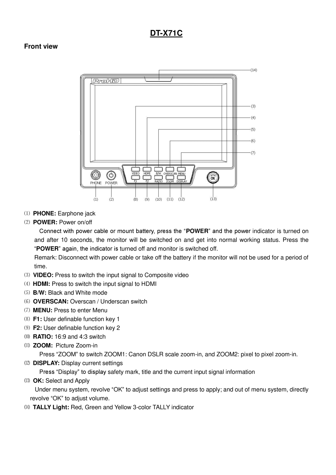 JVC DT-X71H, DTX71H, DT-X71F user manual DT-X71C 