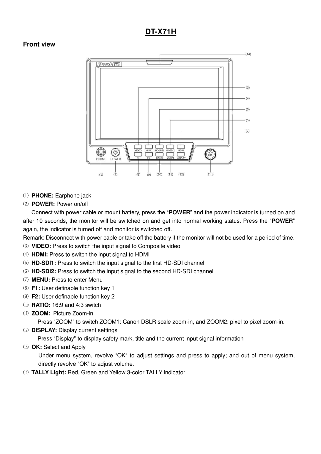 JVC DT-X71C, DTX71H, DT-X71F user manual DT-X71H 