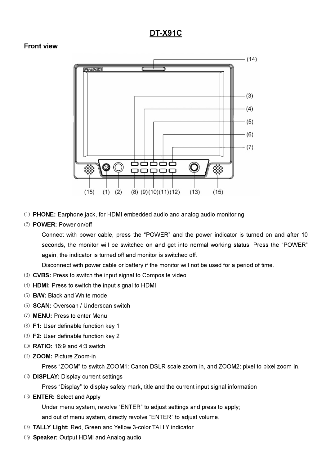 JVC DT-X91C, DT-X91F, DT-X91H user manual 