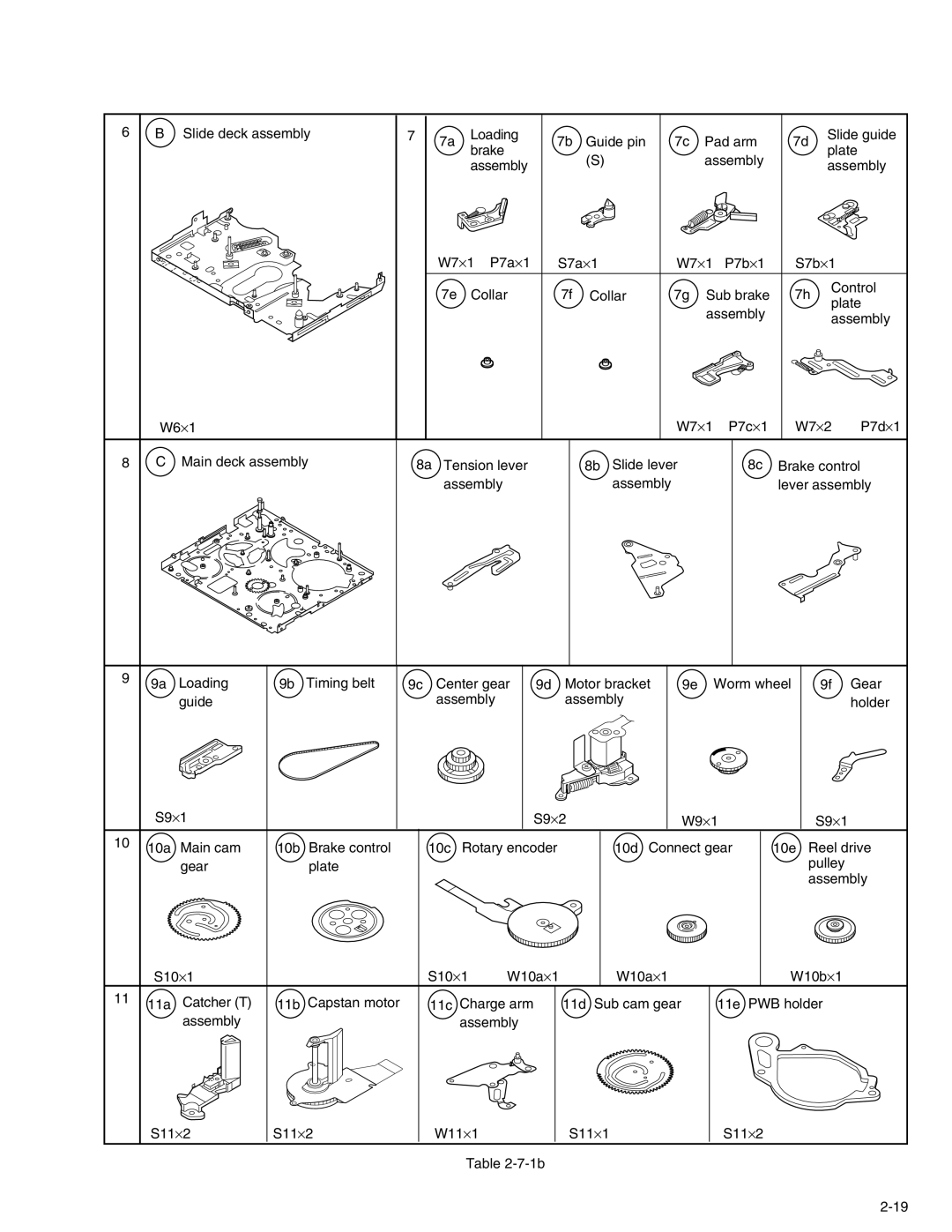 JVC DVL720U, DVL522U, DVL320U, DVL520U, GR-DVL220U service manual Lever assembly 