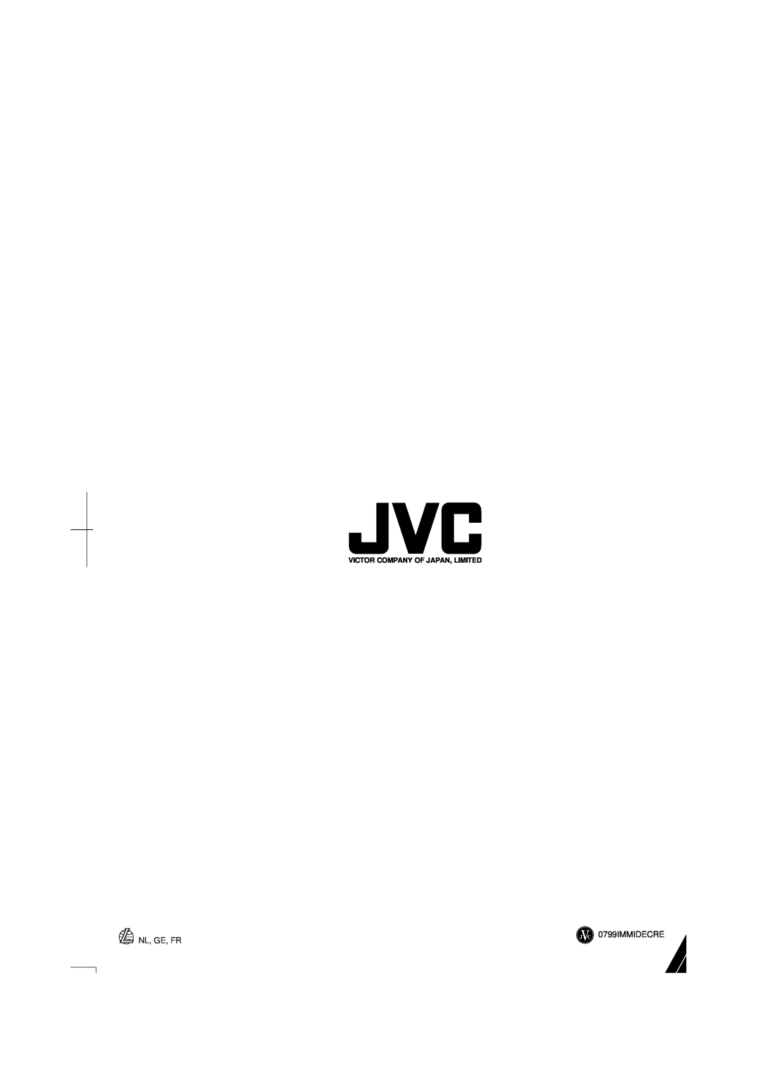 JVC DX-E55 manual 0799IMMIDECRE NL, GE, FR, Victor Company Of Japan, Limited 