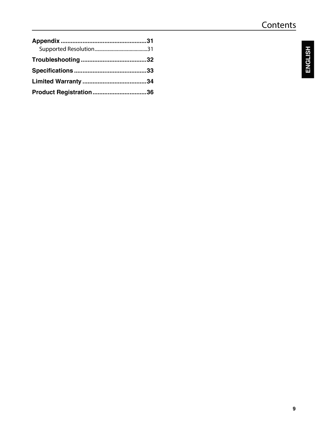 JVC EM37T, EM32T user manual Appendix 