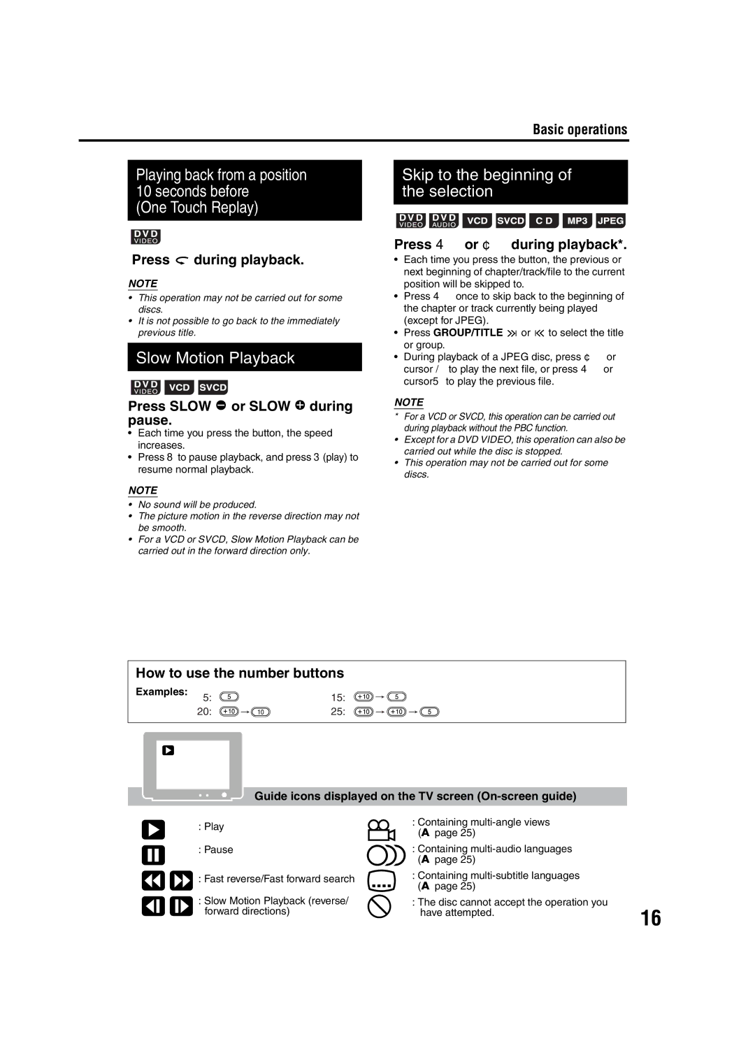 JVC EX-A1 manual One Touch Replay 