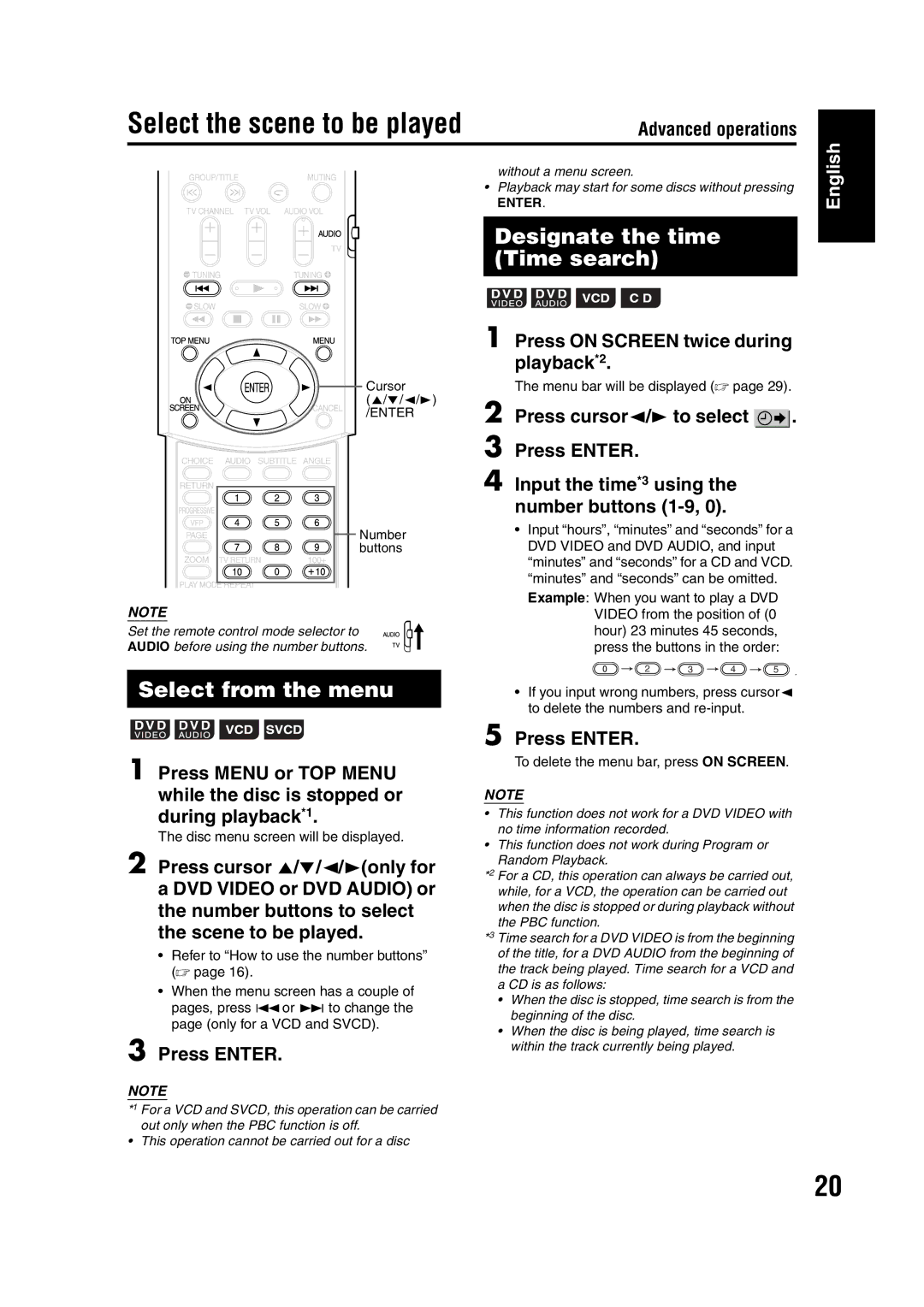 JVC EX-A1 manual Press on Screen twice during, Playback*2, Disc menu screen will be displayed 