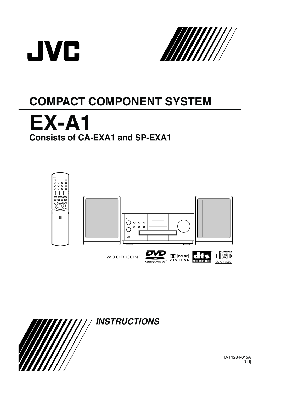 JVC EX-A1 manual Consists of CA-EXA1and SP-EXA1, Compact Component System, Instructions 