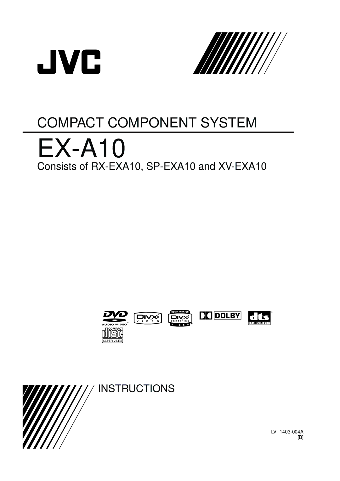 JVC EX-A10 manual LVT1403-004A B 