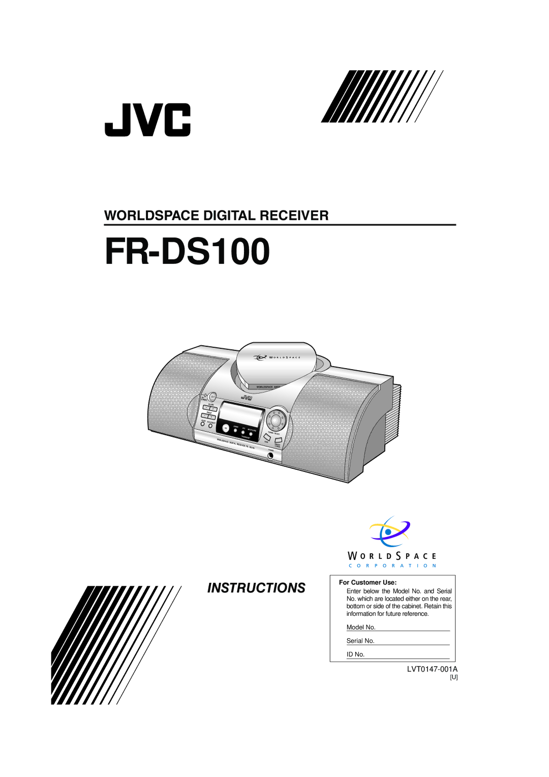 JVC FR-DS100 manual 