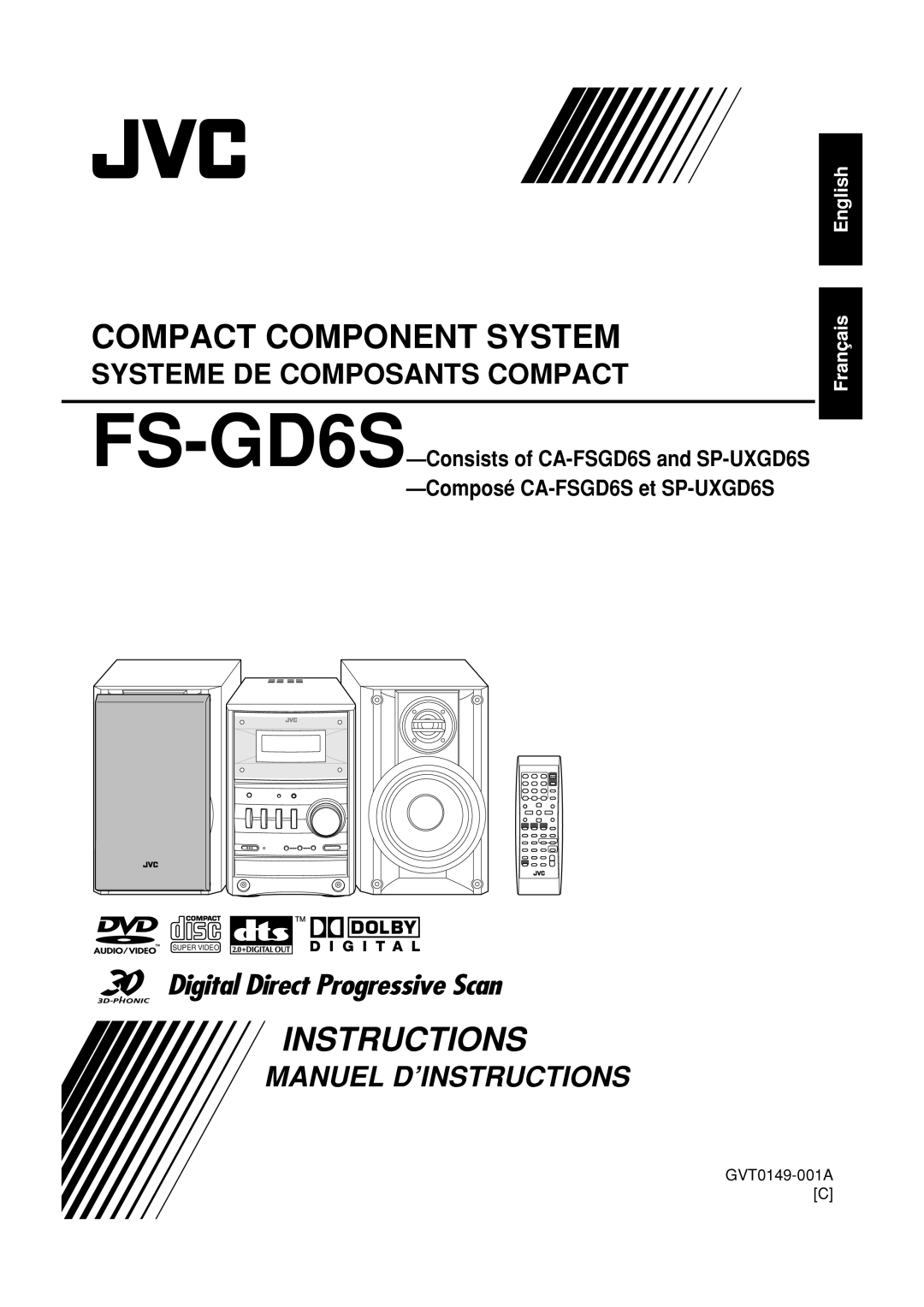 JVC FS-GD6S manual Instructions 