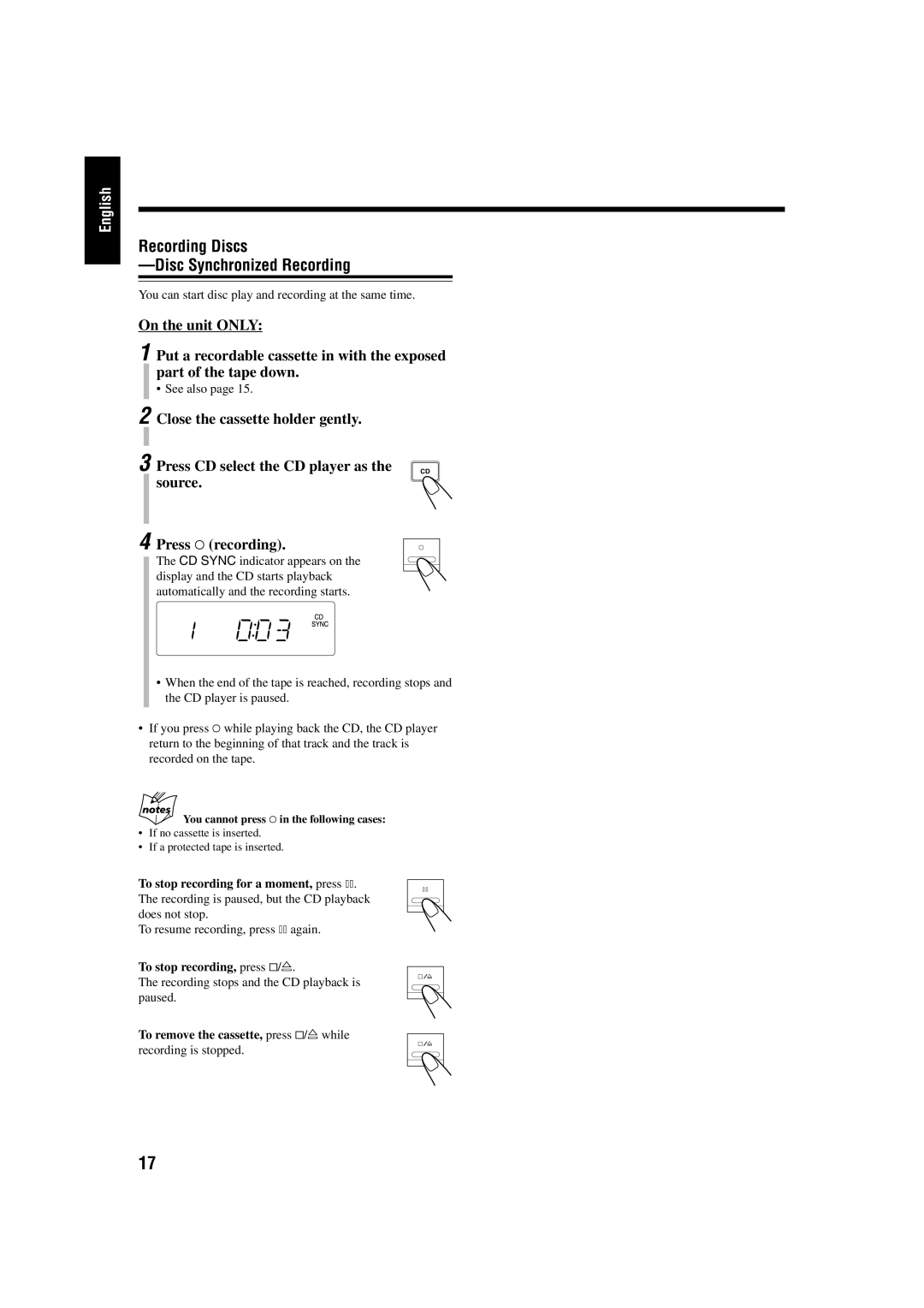 JVC FS-H10 manual See also 