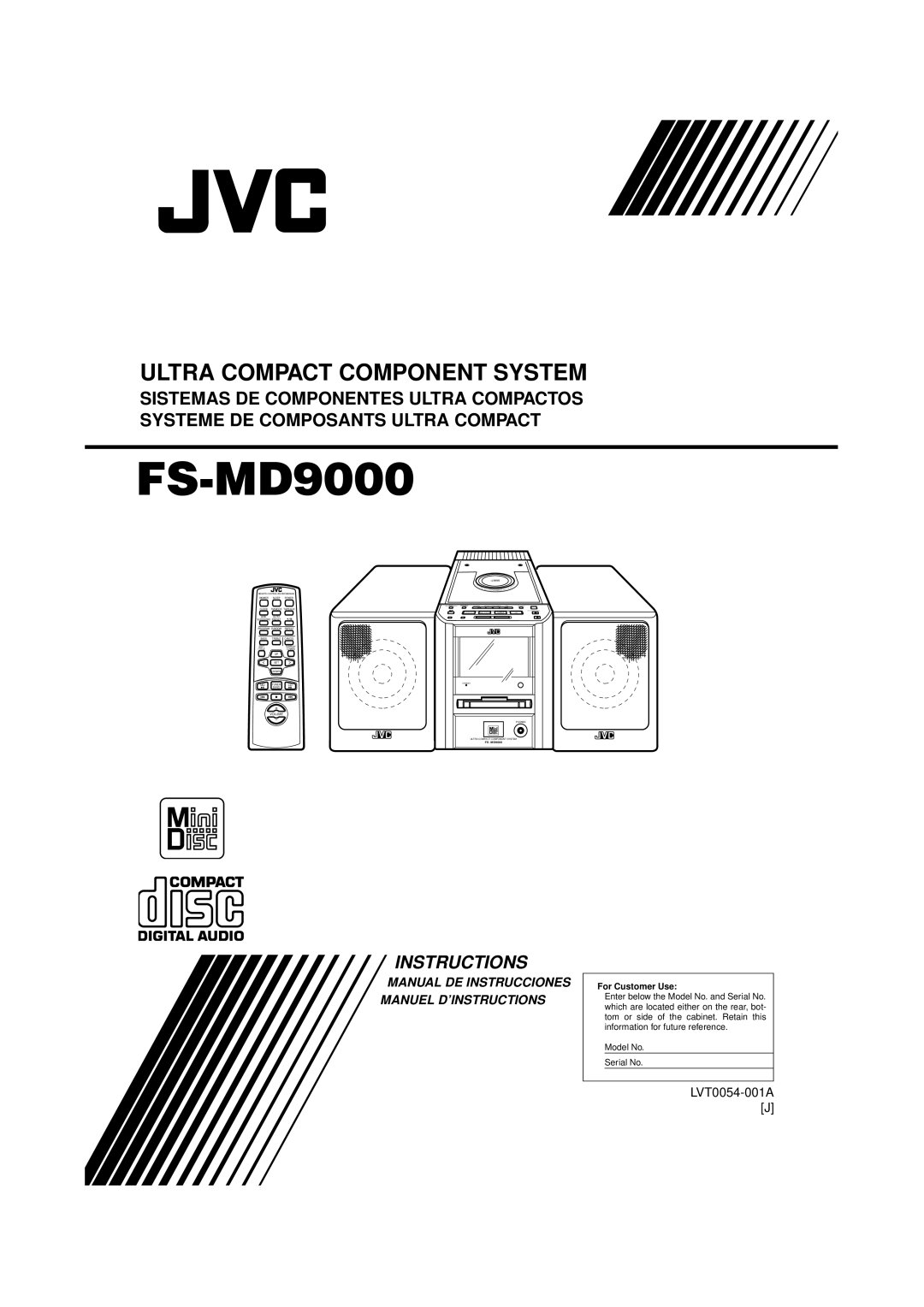 JVC FS-MD9000 manual 